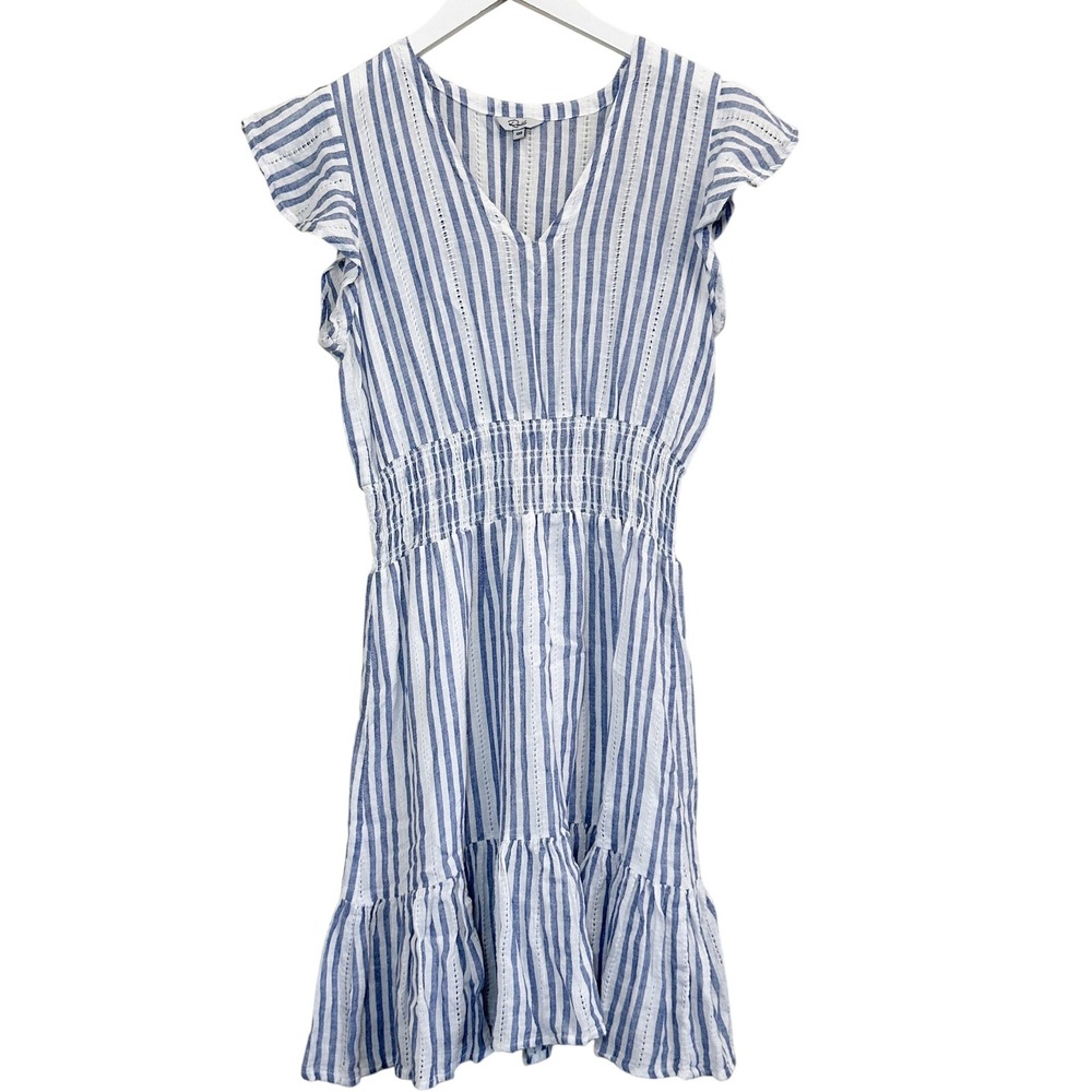 Rails Blue and White Striped Mini Dress